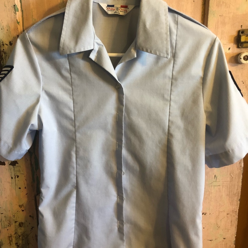 Military issued Dress blue top